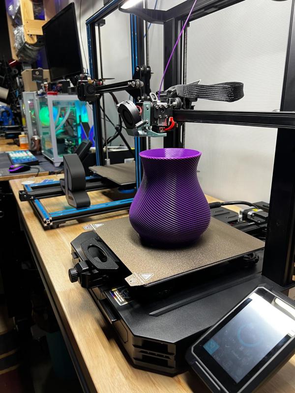 Purple Vase Short and Fat