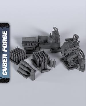 Black Market Terrain - With Free Cyberpunk  - Sci-Fi Gift Ideas for RPG and Wargamers