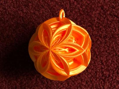 Poinsettia Lattice Christmas Ornament