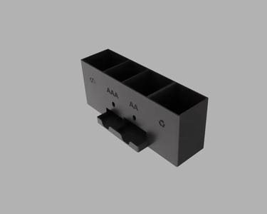 Battery Dispenser with Storage for old Batteries   