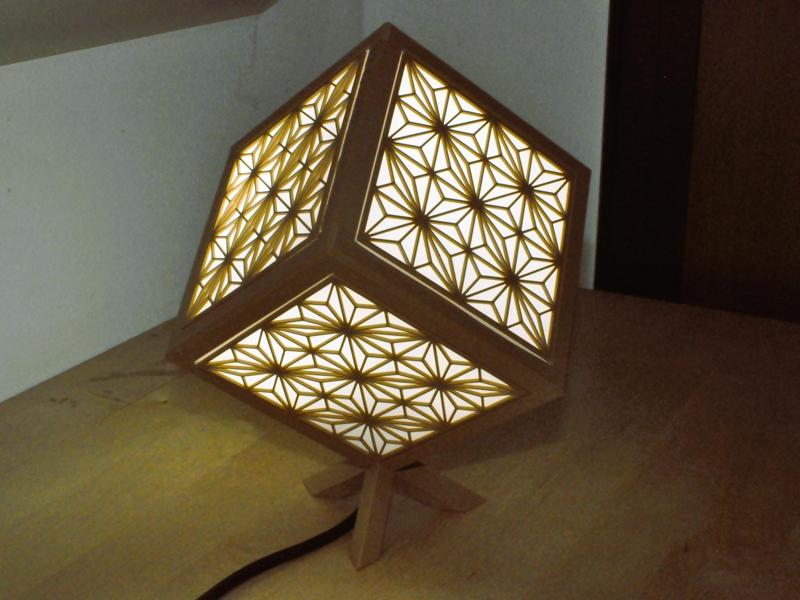 modern kumiko lamp (e14 bulb or bambulab kit 001)
