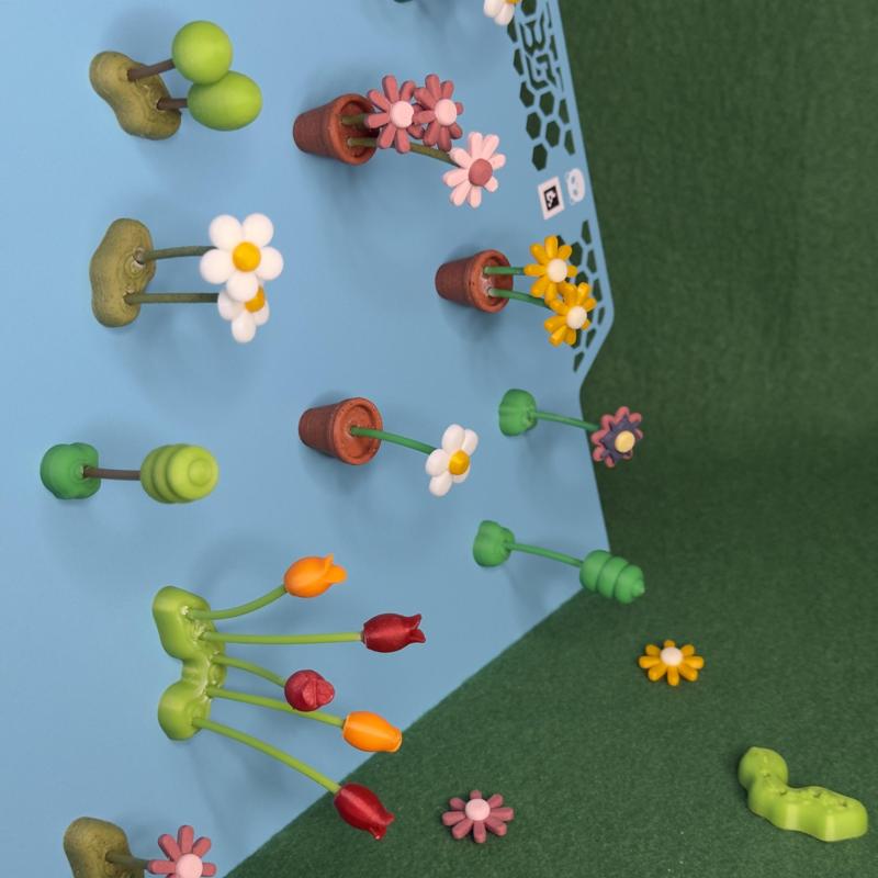 FLOWERY FRIDGE - MAGNETIC FLOWERS 