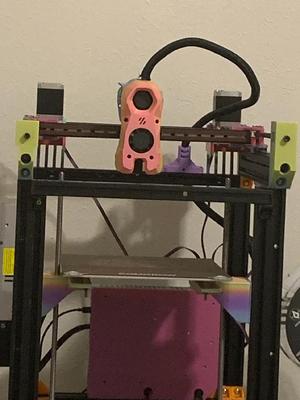Belt tensioners for duender with linear rails and stealthburner toolhead   