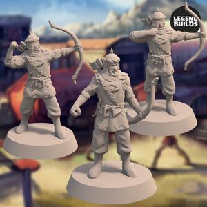 Empire of Jagrad Archers (3 miniatures) - 3D printable miniature - STL file