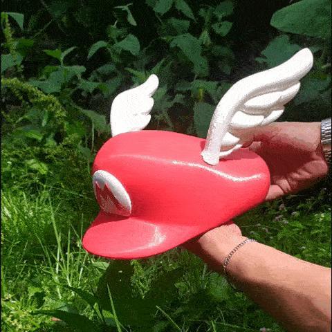 Super mario cap - wearable