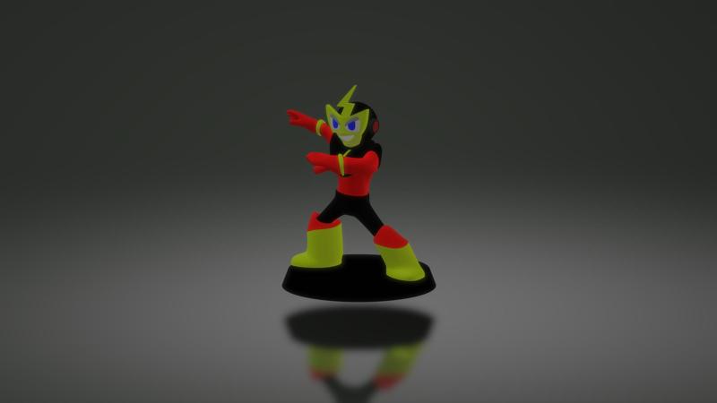 Elecman - Megaman 1 - Robot Master - Figure and Miniature