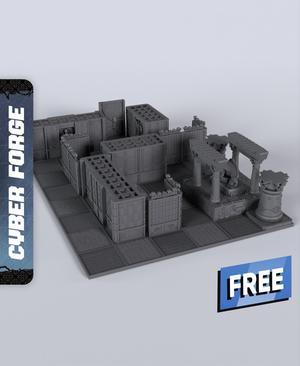 Grid Runner Abduction Terrain - With Free Cyberpunk  - Sci-Fi Gift Ideas for Wargamers