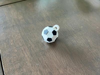 Soccer Futbol Keychain, Quick Print, Assembly Reqd