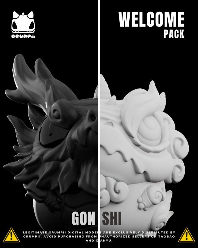 Grumpii 3D Printable Art Toy - Welcome Pack