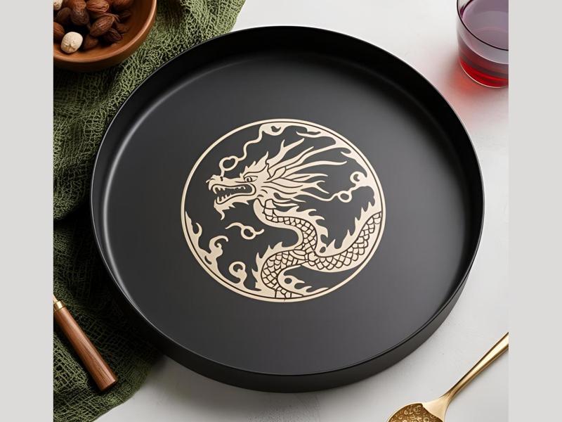 Modern Designer Tray "The Dragon Pit"