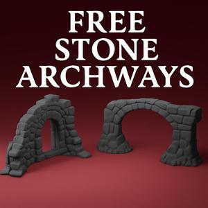 Free Stone Archways – 3D Printable Modular Fantasy Terrain