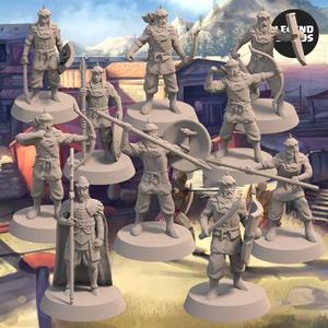 Empire of Jagrad Army Bundle (10 miniatures) - 3D Printable Miniatures - STL file