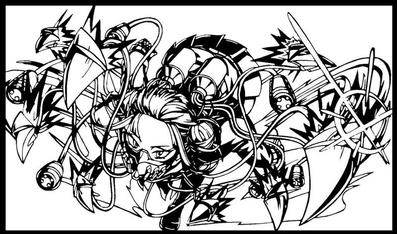 Toga Himiko stencil 9