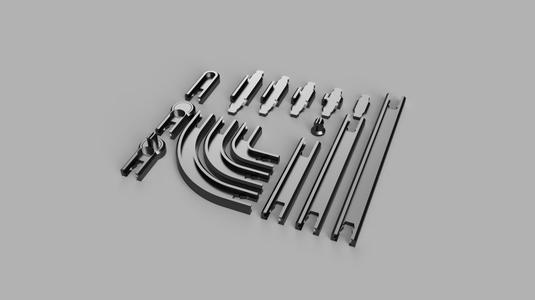 Modular curtain track