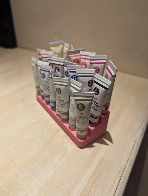 Acrylic tube storage (stepped and flat)