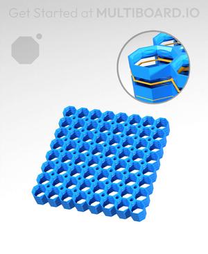 8x8 Multiboard Corner Tile - x4 Multi-Material Stack