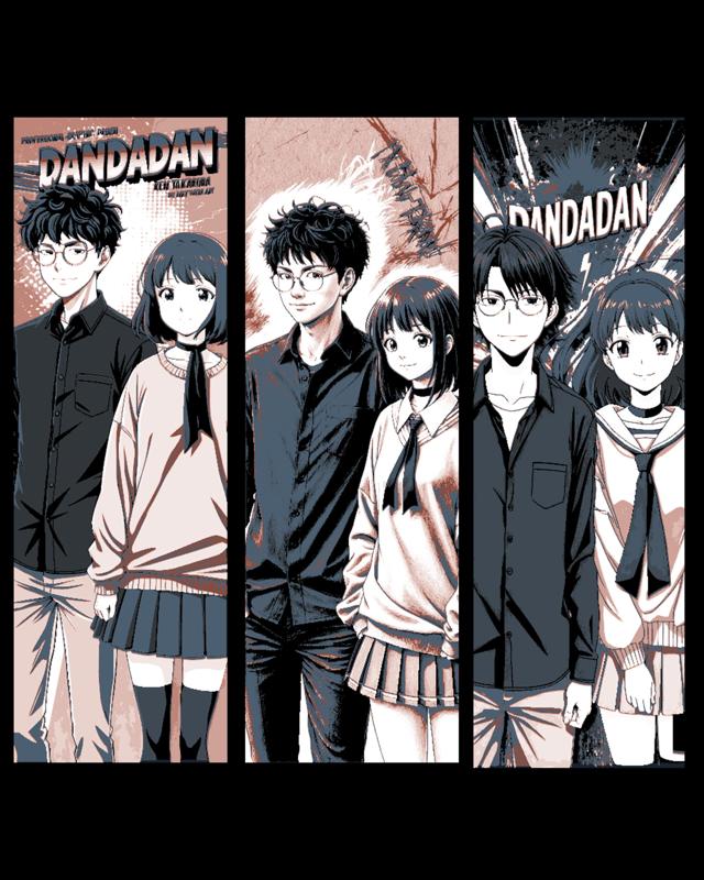 Fan Art Set of Bookmarks #2 - Anime and Manga title Dandadan inspired 