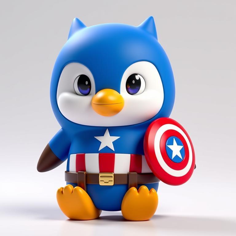 Captain America penguin