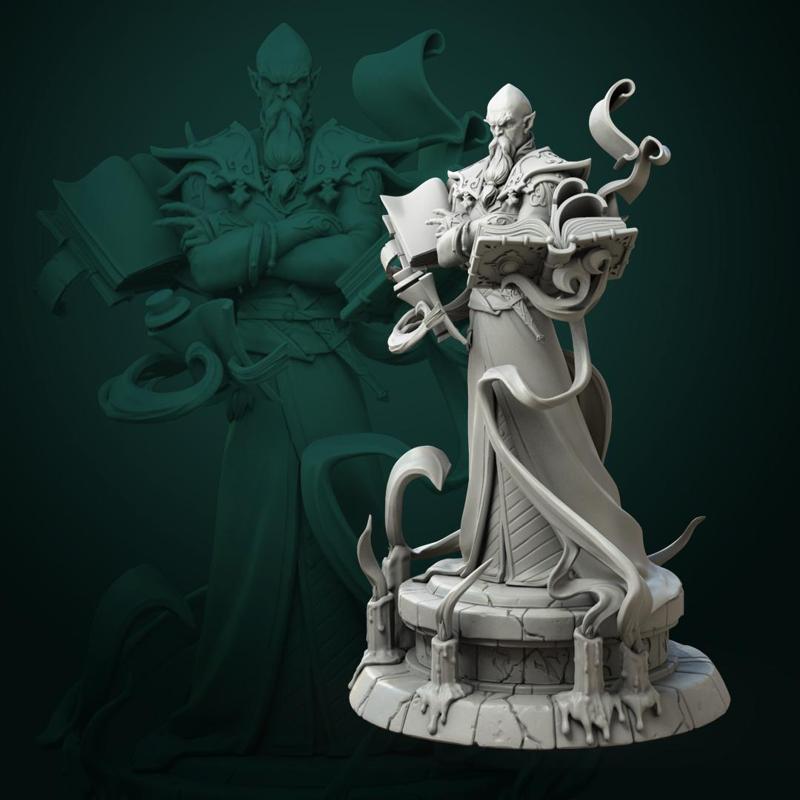 Zondar Valis archmage 2 variants 32mm and 75mm pre-supported