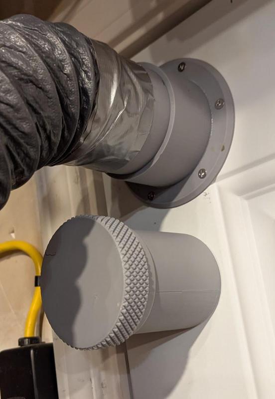 Exterior Door Pass Thru For Ventilation (3" hose)