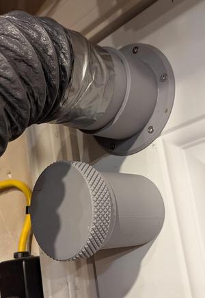 Exterior Door Pass Thru For Ventilation (3" hose)