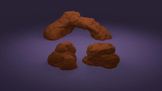 Natural Rock Terrain Pack – Modular Clusters & Archway