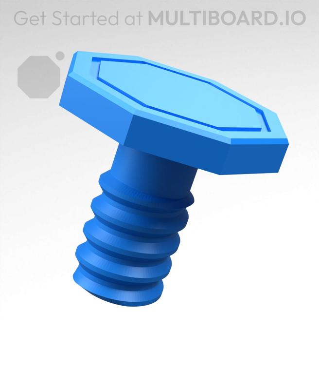 20 mm Small Thread, Flat Head, Shank Bolt