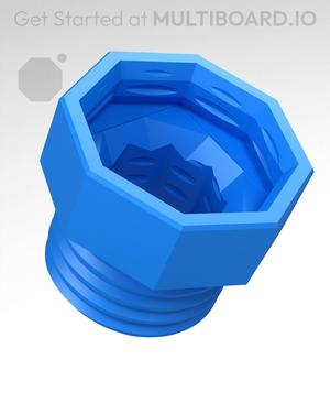 13 mm Big Thread, Multihead, Push-Fit Hole, Bolt