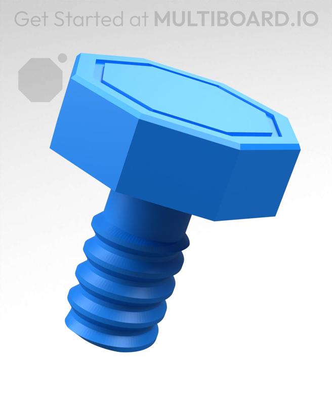 20 mm Small Thread, Plain Head, Shank Bolt