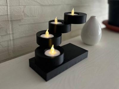 Modern Spiral Tea Light Candle Holder
