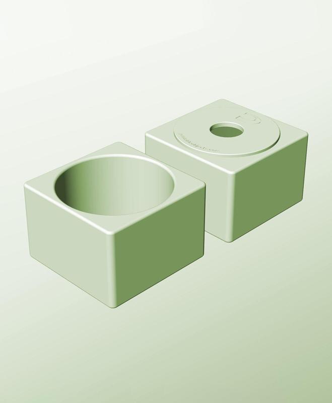 CS128-95-P Modular Stacking pierced container for home decor