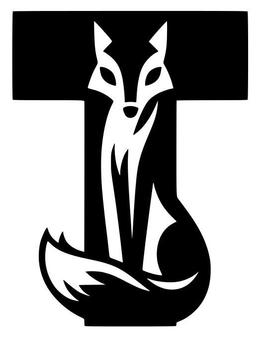 Fox alphabet: Letter T (version 2)