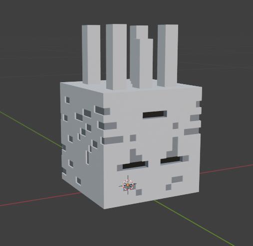 Minecraft Ghast Colored, Single piece