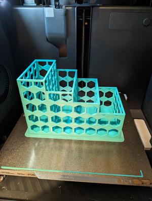 Honeycomb Desk/Make up brush organiser 