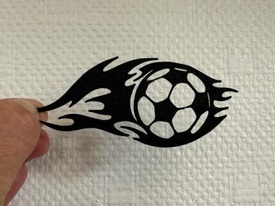 Decor fire soccer ball