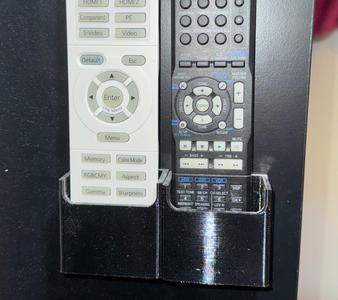 Screwable TV remote holder