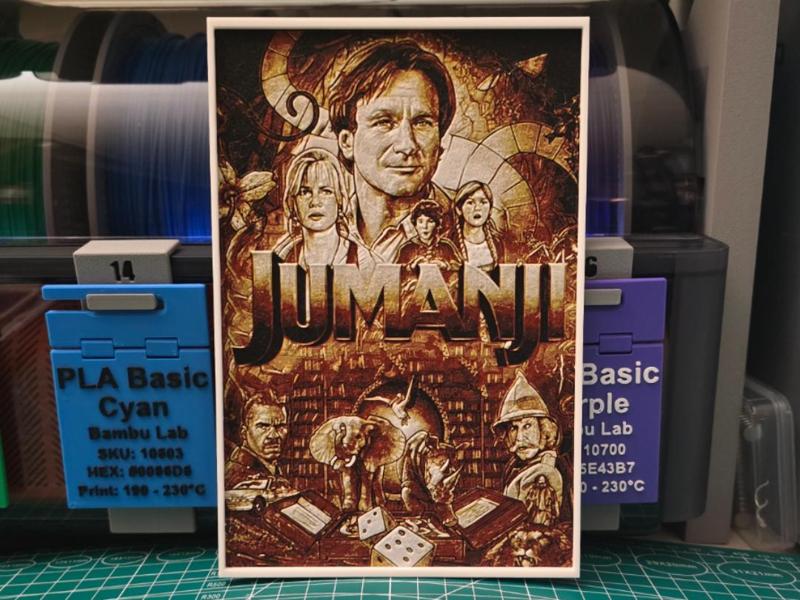 Jumanji Movie Poster - Hueforge Art