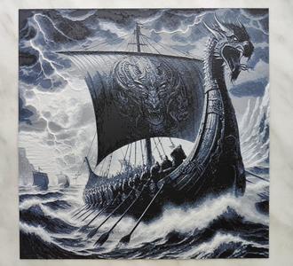 Viking ship - Hueforge