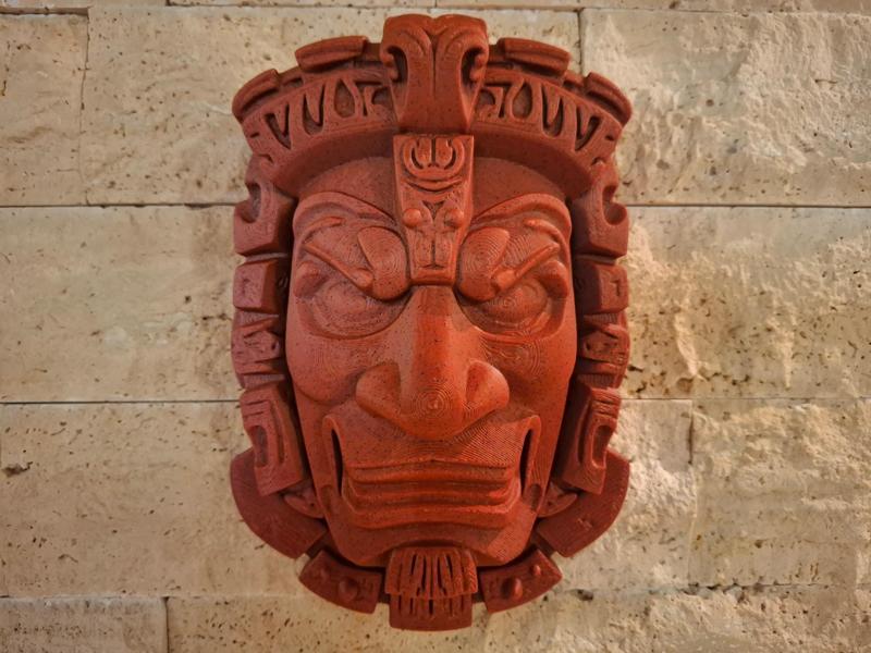 Mayan Face Sculpture – Ancient Inspired 3D Print