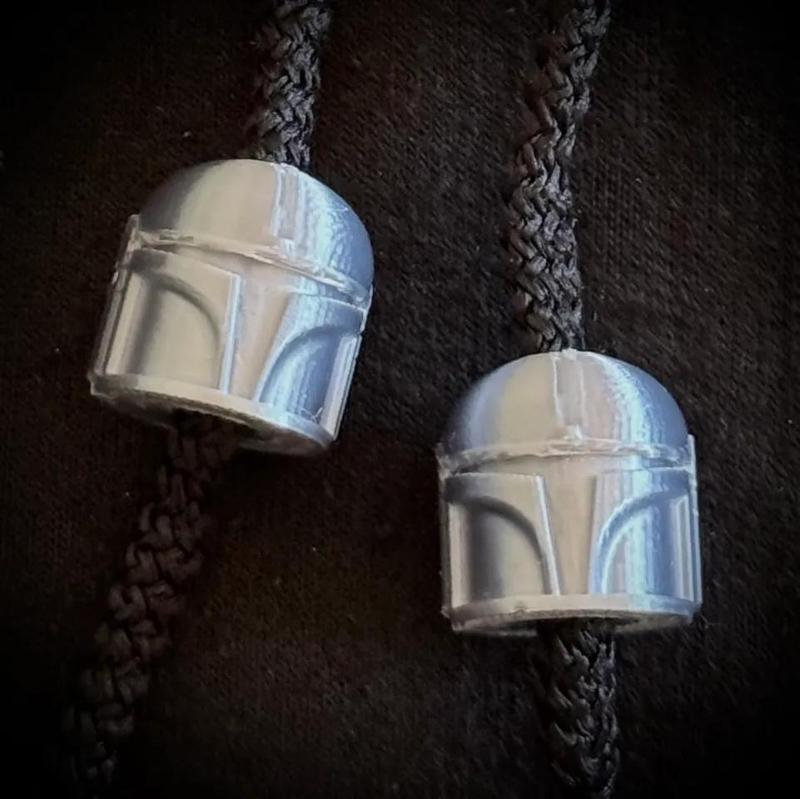 Mandalorian Helmet Beads   