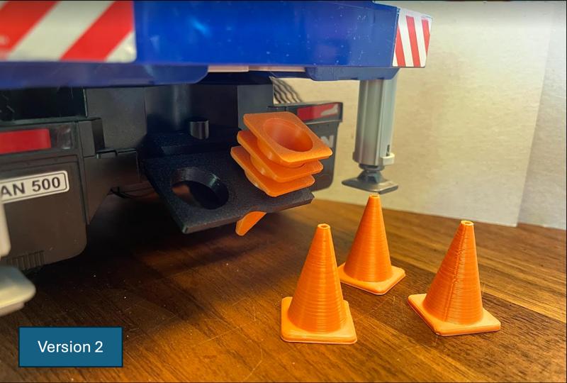 Halter Verkehrskegel für Bruder 1/16