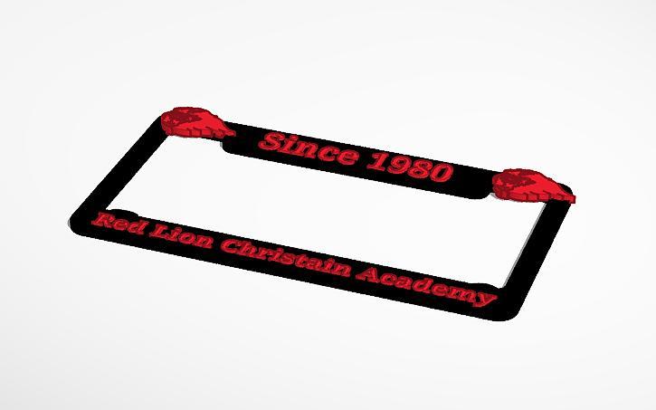 Red Lion Christian Academy License Plate