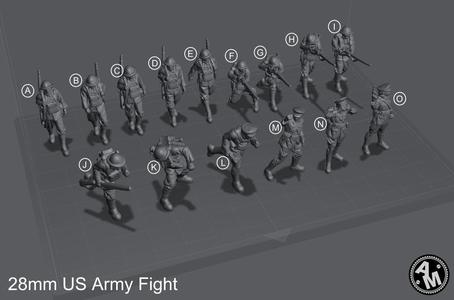 WW1 US Squad - Wargame - 28mm - Files Pre-supported - Files Test Printed.
