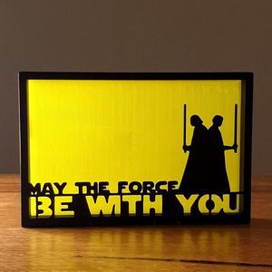 Star Wars Force Be With You Silhouette