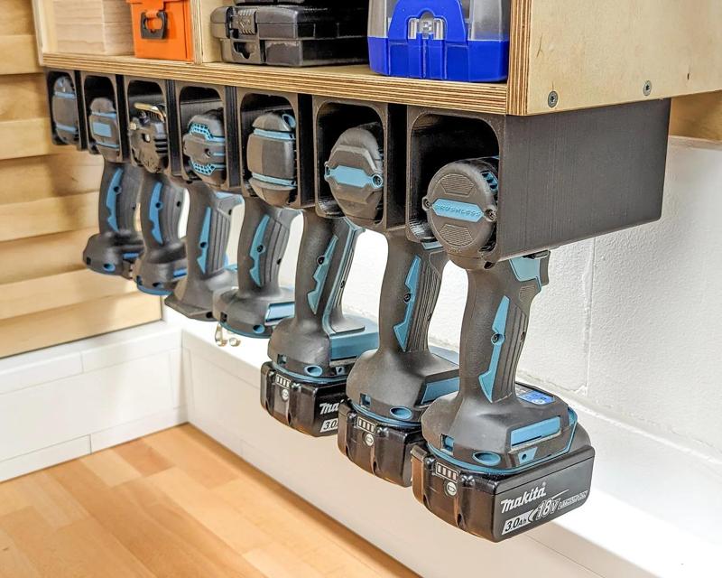 Universal cordless Drill Holder/Mount (Makita, DeWalt, Bosch, Festool ...)