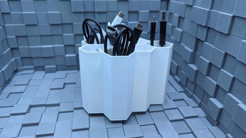 Ikea skadis honeycomb cable organizer