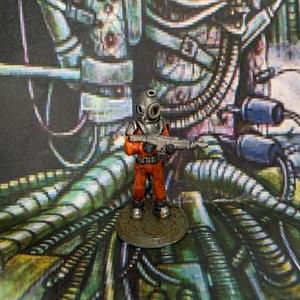 28mm Space Miner Guard Miniature