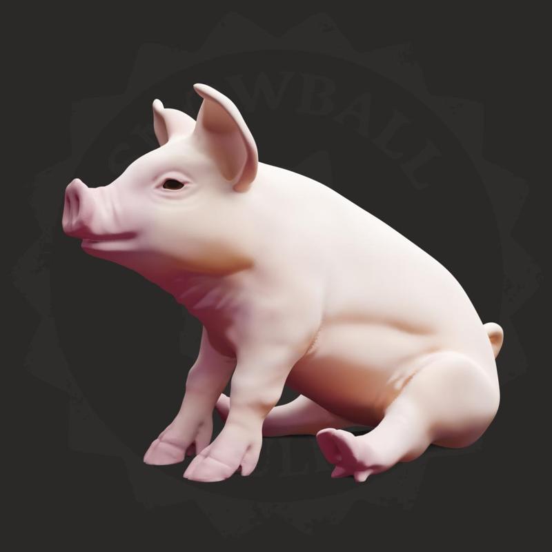 Sitting Pig (Supportless)