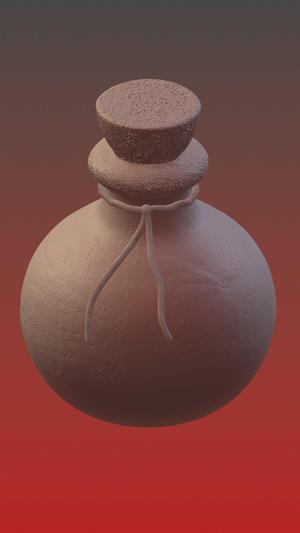 Flask (as vase/container or as RPG prop)