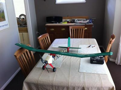 Full ABS RC plane with brushless electric motor